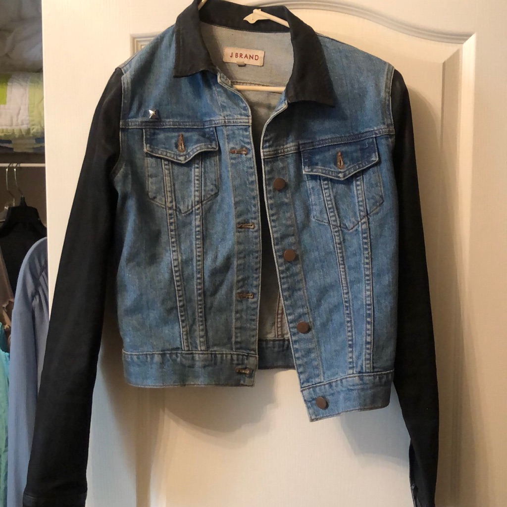 Black And Denim J Brand Jean Jacket